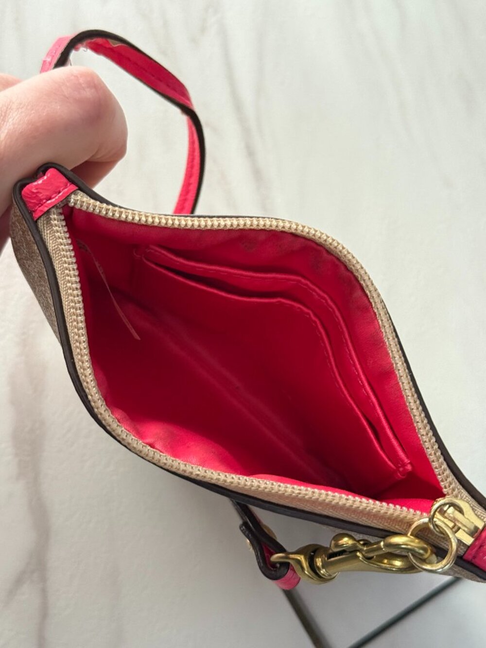 Vintage Coach Legacy (2000s) Signature Mini Wristlet - Like New - Picture 3 of 3